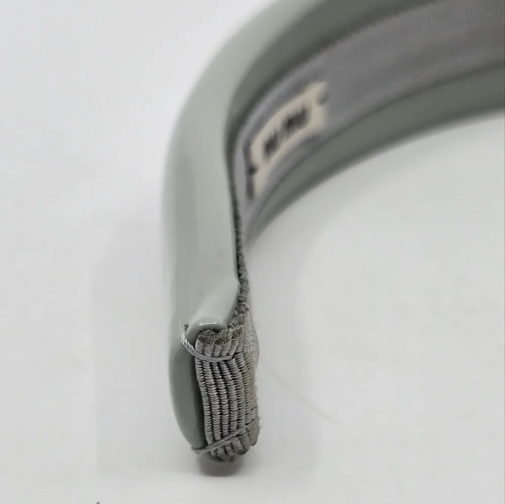 Miu Miu Gray Patent Logo Headband